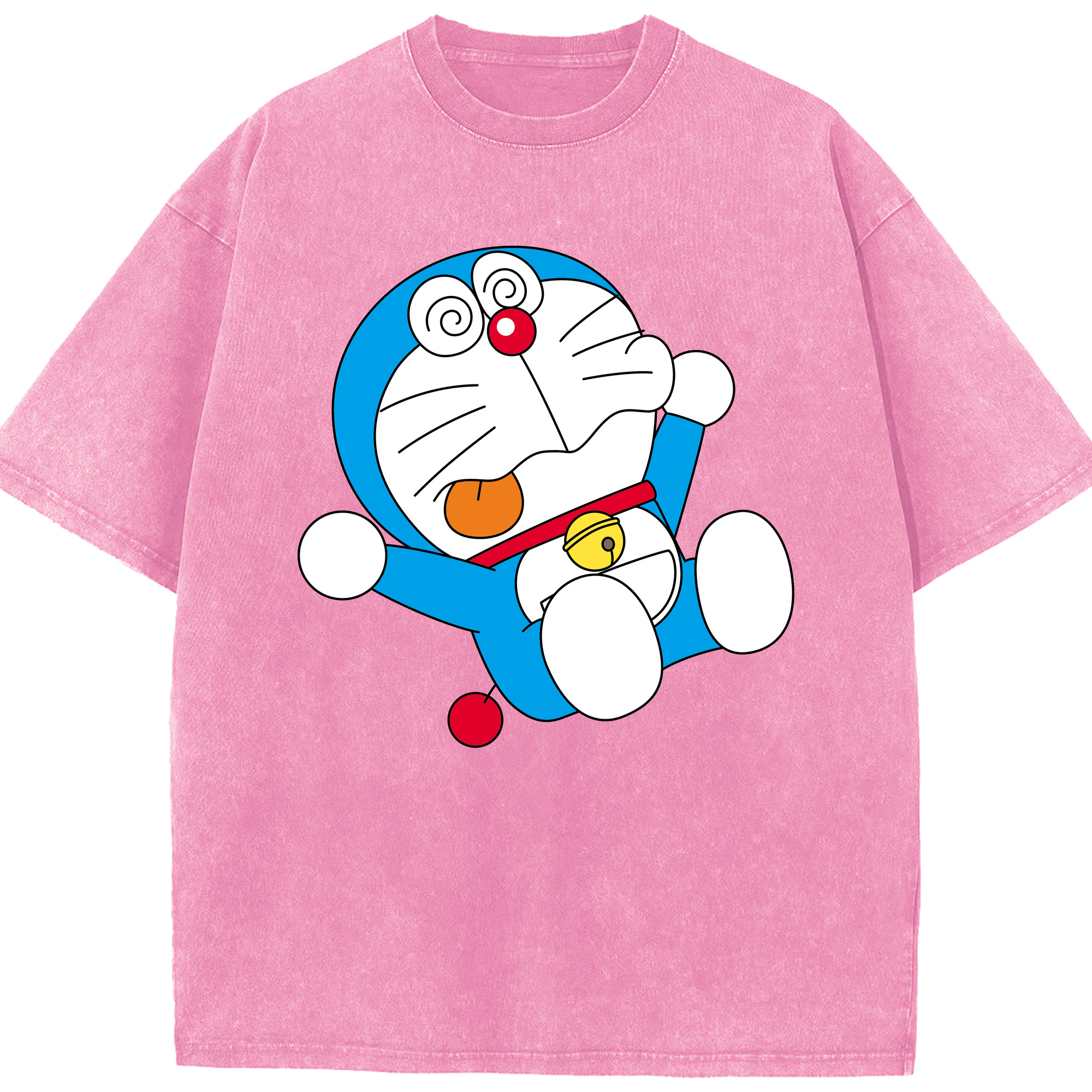 （画像用） ドラえもん Doraemon 綿100% ヴィンテージ風 半袖Tシャツ（フロントプリント）